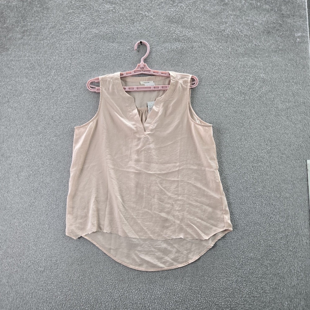 Maurices Women Blouse LARGE Pink Pleated V-Neck Pullover‎ NWT
